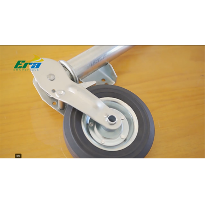 60mm auto fold jockey wheel with bracket